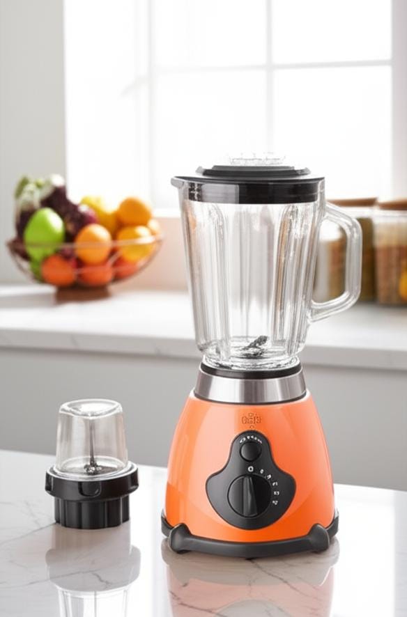 Blender bol en verre 1,5L , 1000W